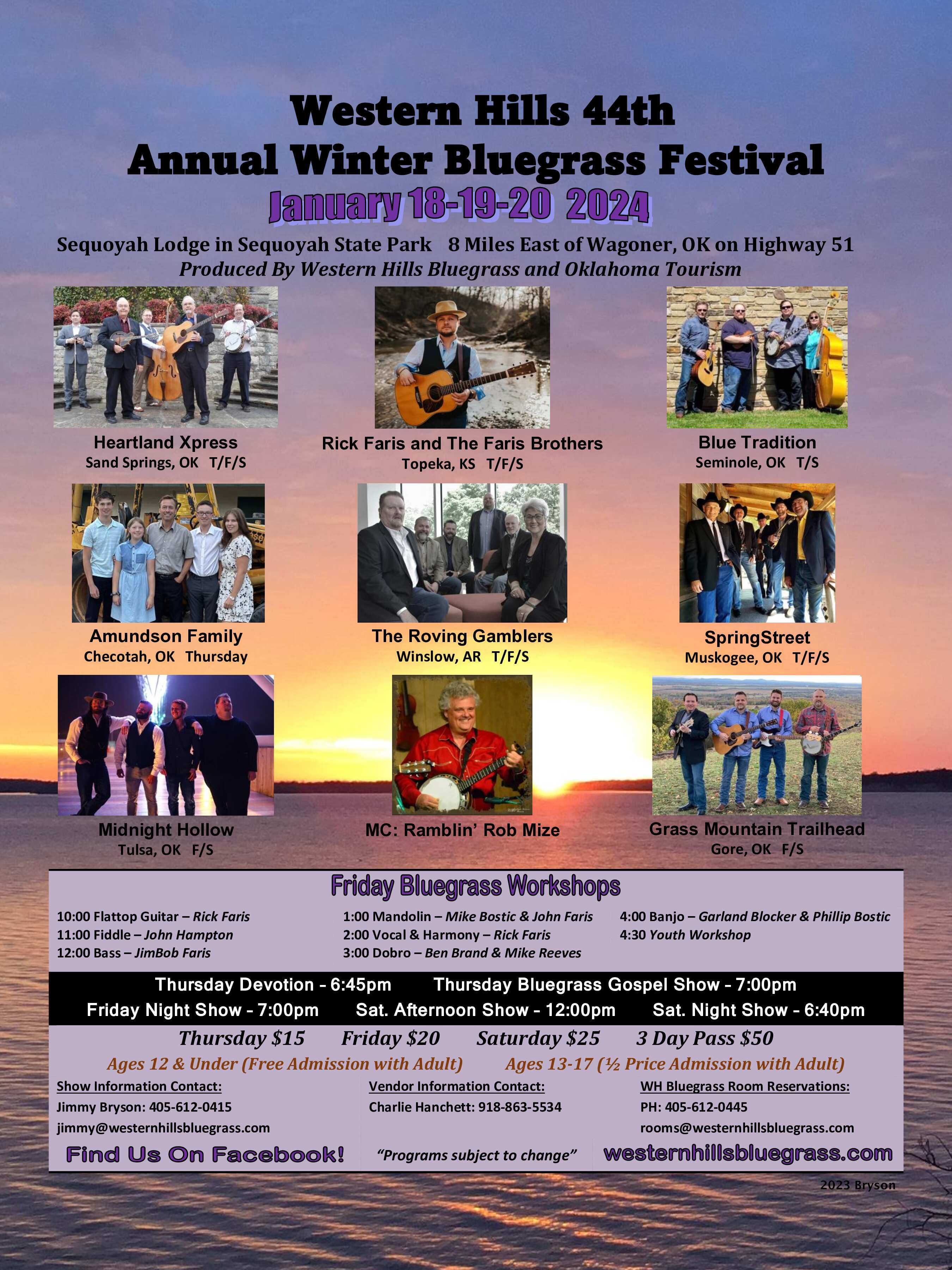 Western Hills 44th Annual Winter Bluegrass Festival